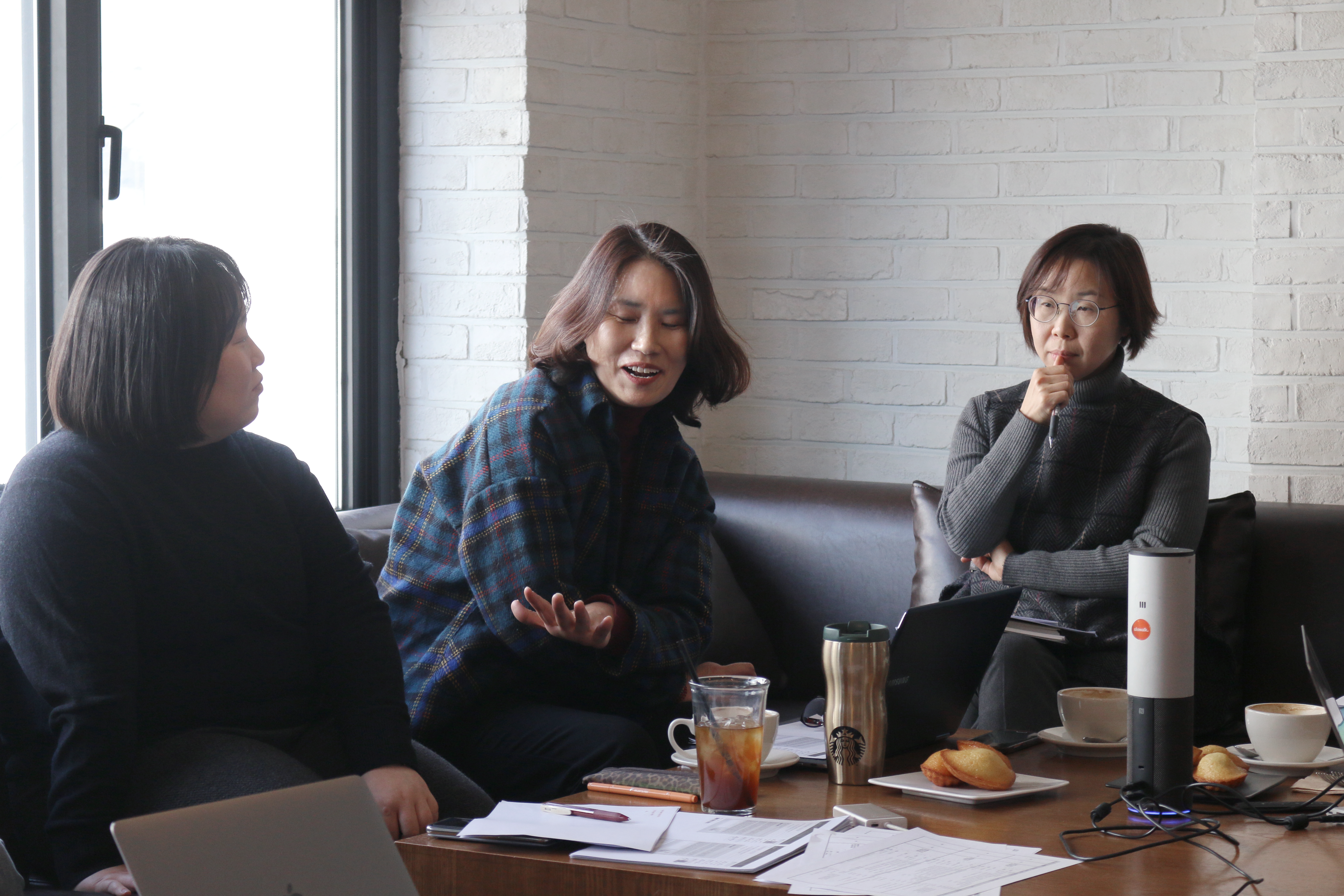 (From left) Heo Yun, Lee Seon-i, and Jeong Yongsuk