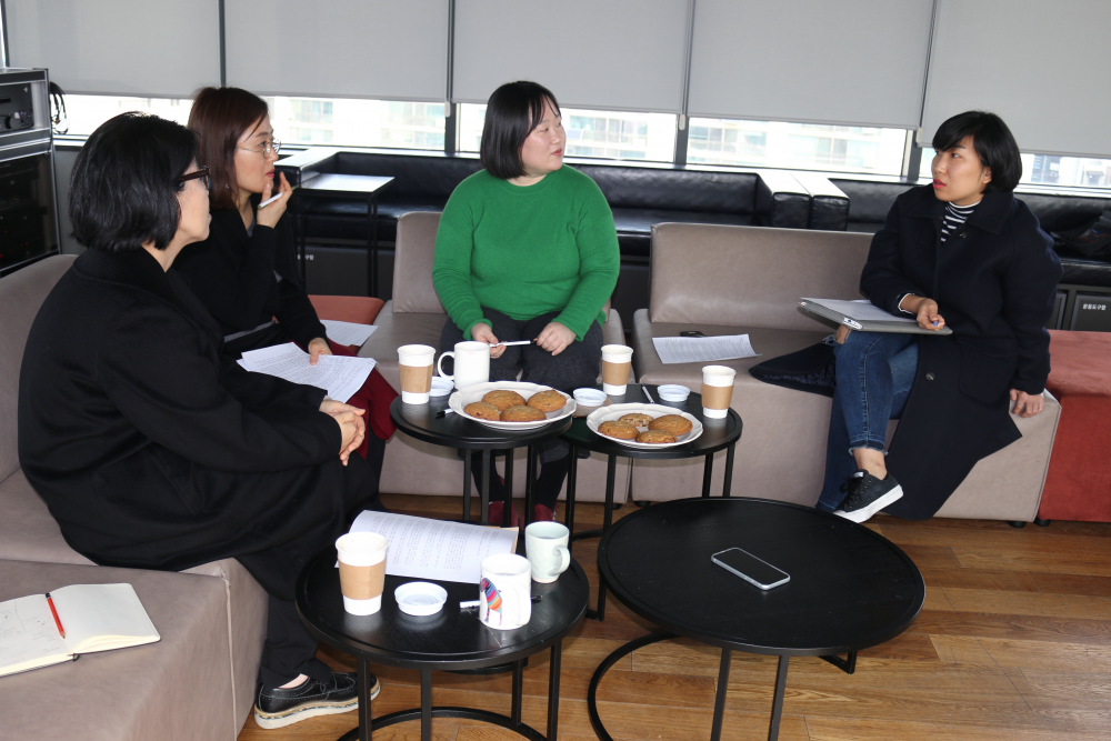 (왼쪽부터) 권은선, 김청강, 허윤, 오혜진 (왼쪽부터) 권은선, 김청강, 허윤, 오혜진