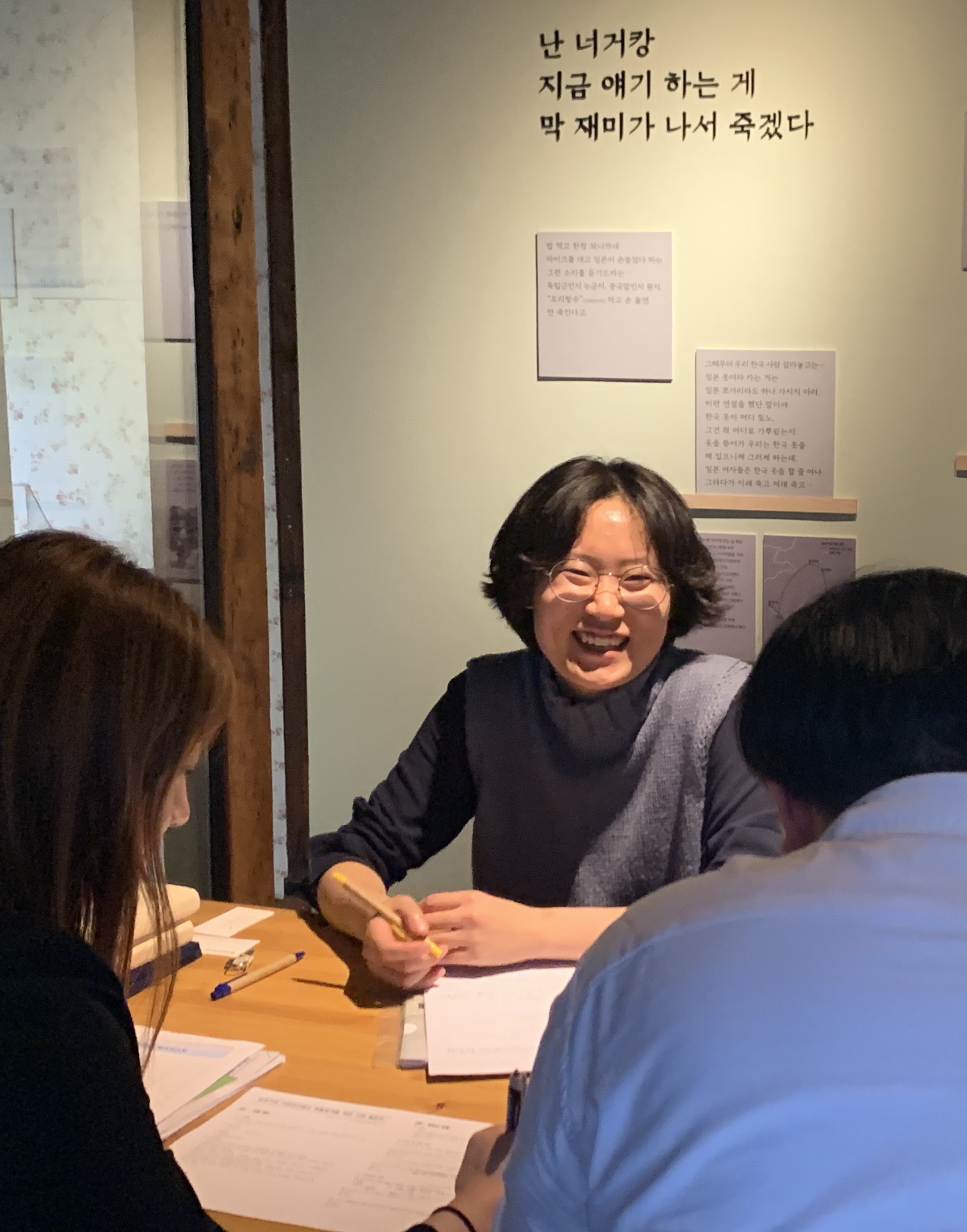 Paek Sun-haeng, an activist from the Museum of Military Sexual Slavery by Japan