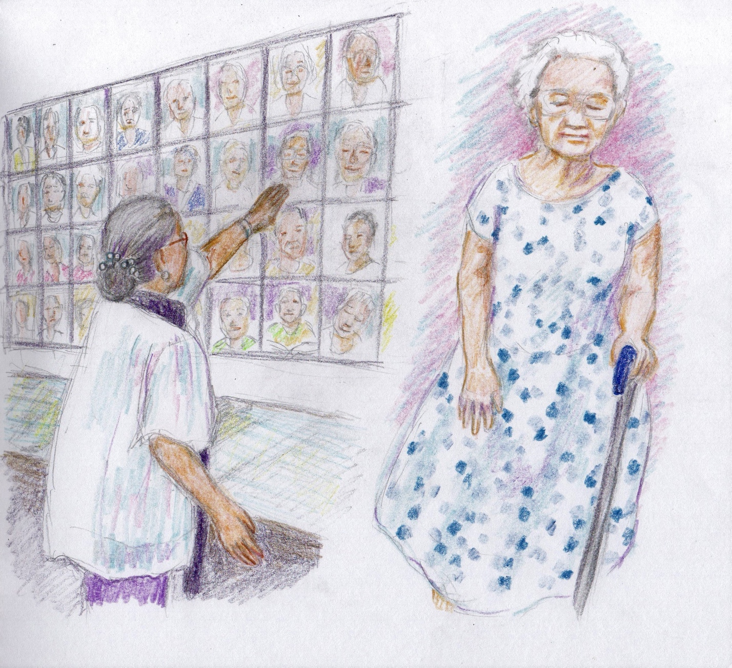 [Image 3] Illustration of Ester and her mother (from My Mother Is More Than A Comfort Woman, p. 41). (Credit: The Mothers’ Storybook Project Team)